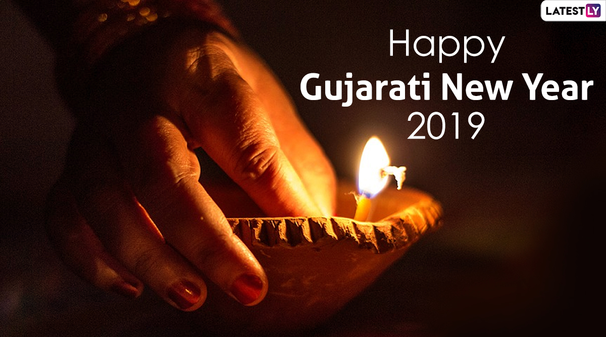 Happy Gujarati New Year 2019 Wishes WhatsApp Stickers 