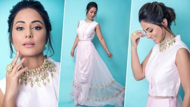 Hina Khan Is a Vision in White as She Poses for the Camera (View Pics)