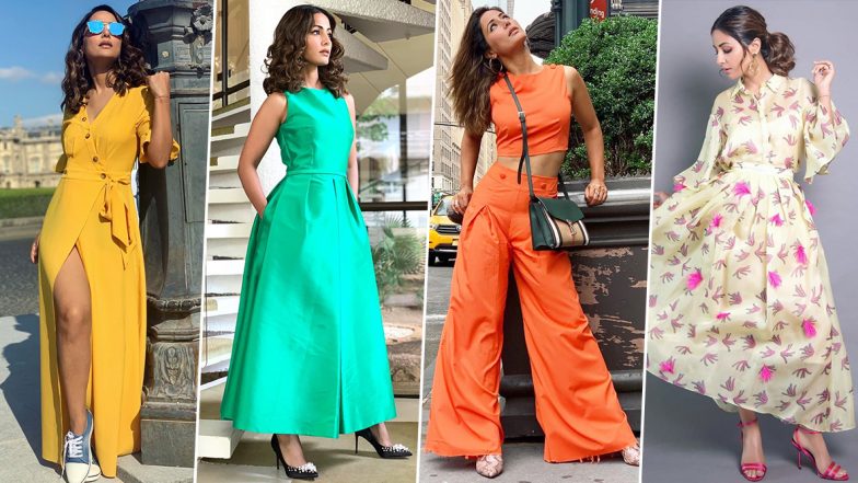 Hina Khan Birthday Special: We Are in Love With Her Fashion Choices and Think They Are Too Charming (View Pics)