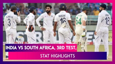 India vs South Africa Stat Highlights, 3rd Test 2019 IND Complete First Series Whitewash against SA
