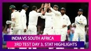 India vs South Africa Stat Highlights, 3rd Test 2019 Day 3: IND Two Wickets Away From Victory