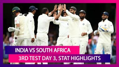 India vs South Africa Stat Highlights, 3rd Test 2019 Day 3: IND Two Wickets Away From Victory