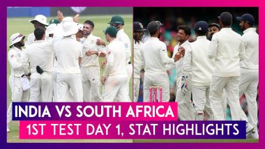 India vs South Africa Stat Highlights, 1st Test 2019 Day 1: Rohit Sharma Smashes Records as Opener