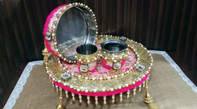 Karva Chauth thali decoration ideas to follow during the festival. 