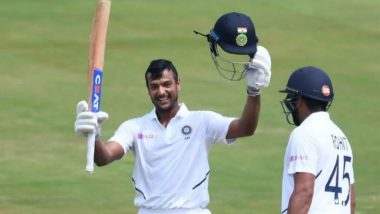 India vs South Africa 1st Test 2019: Mayank Agarwal Scores a Splendid Double Century As India score 450/5 at Tea on Day 2