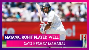 Rohit Sharma, Mayank Agarwal Played Well, Toss A Large Factor In Game’s Outcome, Says Keshav Maharaj