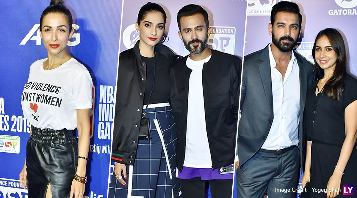 Malaika Arora Sonam Kapoor And John Abraham Look Ultra Glam At Nba India Games 19 Red Carpet View Pics Latestly