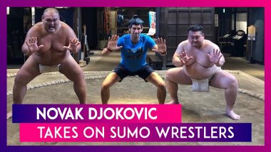 Novak Djokovic Takes On Sumo Wrestlers Ahead Of Japan Open 2019