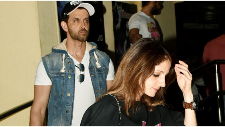 Hrithik Roshan and Ex Sussanne Khan Spotted Together Post a Movie Outing (View Pics)