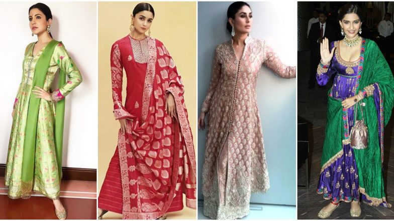 Diwali 2019: Let Kareena Kapoor Khan, Alia Bhatt and Others Teach you How to Rock Traditional and Elegant Suits this Festive Season (View Pics)