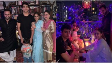 Kareena Kapoor Khan Poses for a Perfect Family Portrait with Taimur, Sara, Ibrahim and Saif (View Pics)