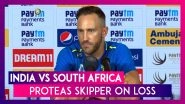 Ind vs SA: Test Series In India Is Real Character Test, Says Proteas Skipper Faf du Plessis