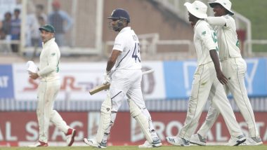 Rohit Sharma Brings Up First Test Double Hundred With Massive Six During India vs South Africa, 3rd Test 2019 Day 2 (Watch Video)