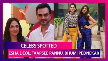 Taapsee Pannu, Bhumi Pednekar, Esha Deol & Other Celebs Spotted In The City | Spotted With LatestLY