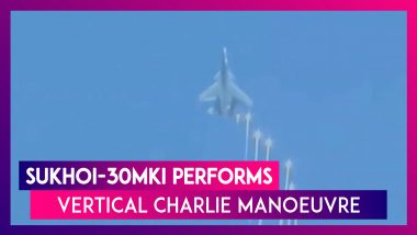 Sukhoi-30MKI Performs Vertical Charlie Manoeuvre In Salute To IAF Chief