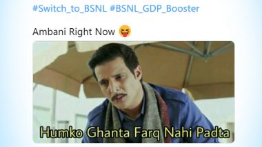 Switch to BSNL Trends on Twitter With Funny Memes and Jokes Being Made on Reliance Jio!