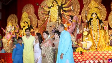 Durga Pooja 2019: Rani Mukerji, Ayan Mukerji, Jaya Bachchan, Imtiaz Ali, Anurag Basu Visit A South-Mumbai Pandal For Devi Maa's Darshan (View Pics)