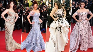 Aishwarya Rai Bachchan Birthday Special: It's Time to Revisit and Appreciate Some of her Best Sartorial Moments at the French Riviera (View Pics)