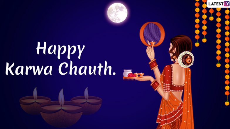 Karwa Chauth 2021 Images & HD Wallpapers For Free Download Online: Wish Happy Karva Chauth With WhatsApp Stickers, Greetings, Quotes and Messages