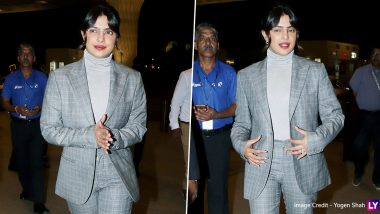 Priyanka Chopra’s Gingham Inspired Look at the Airport Is Sharp As Well As Sophisticated (See Pics)