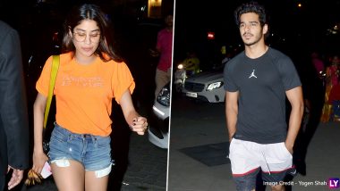 Rumoured Couple Janhvi Kapoor and Ishaan Khatter Get Clicked By Shutterbugs Post Dinner Date (View Pics)