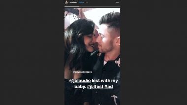 Priyanka Chopra and Nick Jonas Lean in for a Kiss and The Sky Is Turning Pink (See Pic)