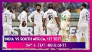India vs South Africa Stat Highlights, 1st Test 2019 Day 4: Rohit Sharma Hits Century, SA in Trouble