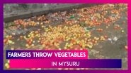 Karnataka: Farmers Throw Vegetables In Mysuru Amid Low Prices Following Heavy Rains