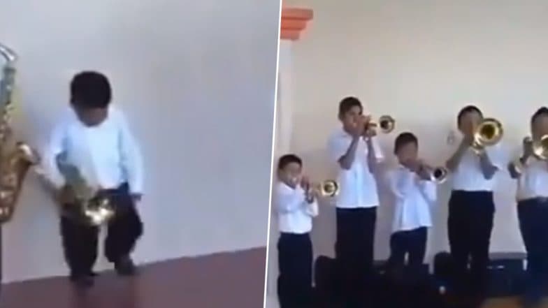 Cute Little Boy Teaches the Difference Between ‘Doing’ and ‘Loving’ Your Job! Watch His Cool Moves While Playing Trumpet in This Adorable Video