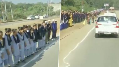 Uttarakhand: 50-Km-Long Human Chain Formed to Create Awareness Against Use of Polythene, CM Trivendra Singh Rawat Joins Campaign (Watch Video)