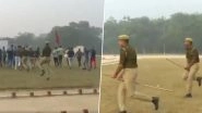 UP Police Gallop Like Horses In a Bizarre Mock Drill, Netizens Compare Cops With Harry Potter Flying On His Broomstick! (Watch Video)