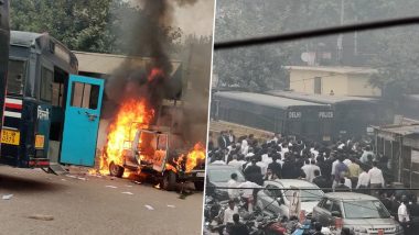 Delhi: Firing Reported at Tis Hazari Court as Scuffle Breaks Out Between Police and Lawyers; 1 Injured, Vehicle Set Ablaze