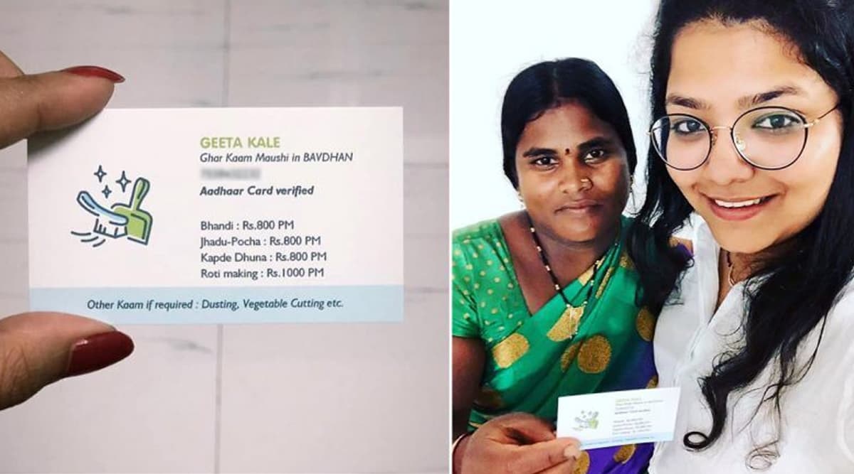 Pune Housemaid, Geeta Kale, Gets Flooded With Job Offers After Her 'Visiting Card' Goes Viral on Facebook Pune Housemaid, Geeta Kale, Gets Flooded With Job Offers After Her 'Visiting Card' Goes Viral on Facebook
