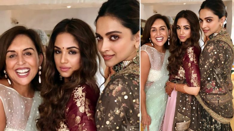 Deepika Padukone Stuns in a Sabyasachi Creation at a Friend's Wedding in Bengaluru (View Pic)