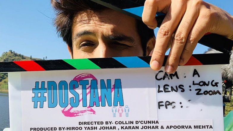 Dostana 2: Kartik Aaryan Kickstarts the Shooting of his Next with Janhvi Kapoor and Lakshya - Check out Picture
