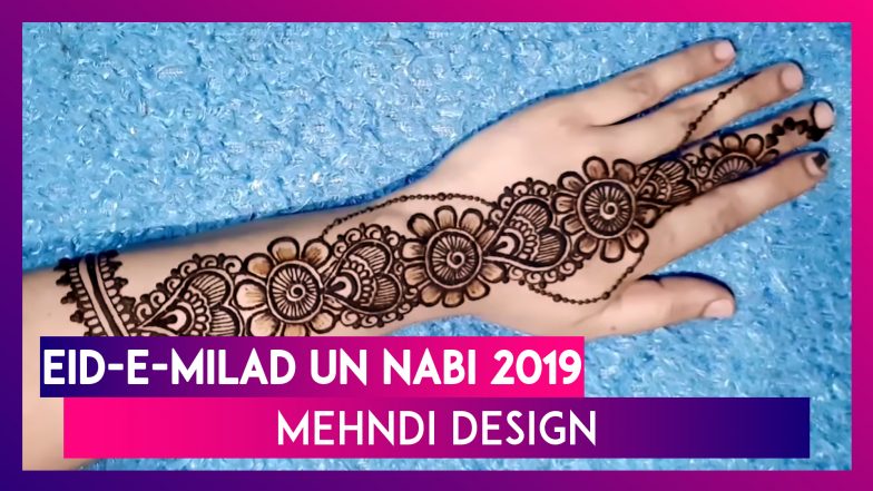 Eid-E-milad Un Nabi 2019 Easy Mehndi Designs: Quick Henna Patterns to Make Mawlid