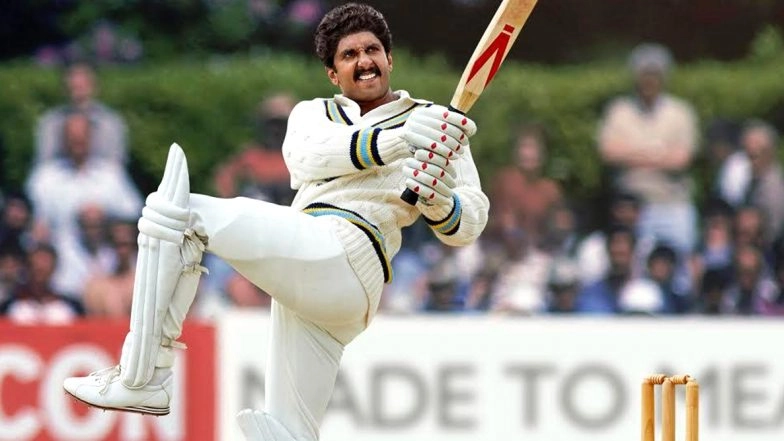 83 the Film: Ranveer Singh Aces Kapil Dev's Famed 'Natraj' Shot in a New Still (See Picture)