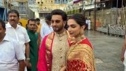Deepika Padukone and Ranveer Singh Look Like Newlyweds as they Reach Tirupati to Seek Blessings on their First Wedding Anniversary