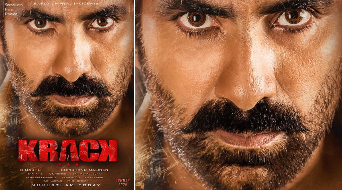 Krack Ravi Teja Looks Intense on the First Look Poster of His