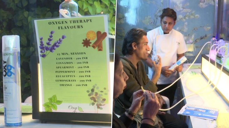 Delhi Air Pollution: Oxygen Bar ‘Oxy Pure’ Offers Pure Oxygen to Customers Amid High Pollution Levels