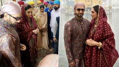 Deepika Padukone and Ranveer Singh's Anniversary Celebration Continues as the Couple Seeks Blessing at Golden Temple in Amritsar