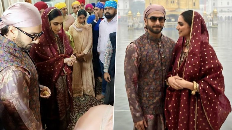 Deepika Padukone and Ranveer Singh's Anniversary Celebration Continues as the Couple Seeks Blessing at Golden Temple in Amritsar