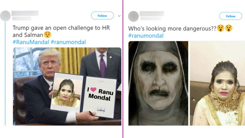 Real or Photoshopped? Ranu Mondal Pics in 'Heavy Golden Makeup' Goes Viral and Twitter Is Making Funny Memes and Jokes