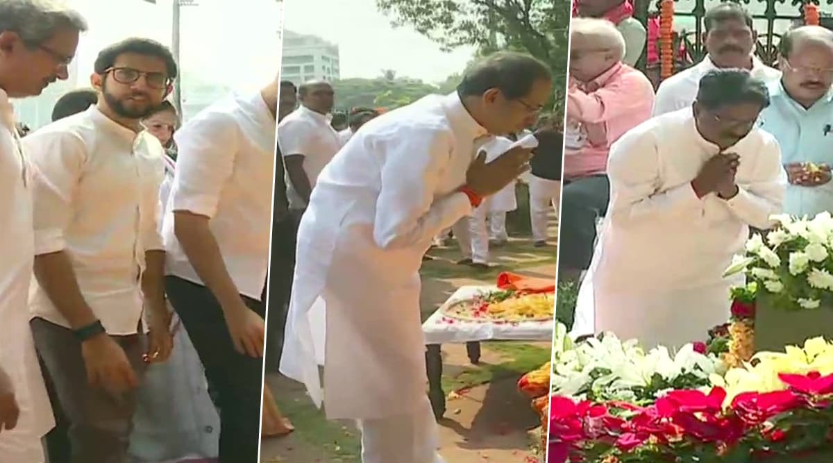 Bal Thackeray Death Anniversary: Uddhav Thackeray, Aaditya Thackeray, Devendra Fadnavis and Other Leaders Pay Tribute to Late Shiv Sena Founder; See Pics Bal Thackeray Death Anniversary: Uddhav Thackeray, Aaditya Thackeray, Devendra Fadnavis and Other Leaders Pay Tribute to Late Shiv Sena Founder; See Pics