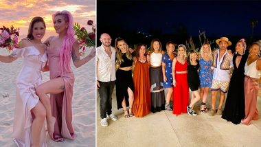 Lady Gaga Makes a Beautiful Bridesmaid for Best Friend and Makeup Artist Sarah Tanno (View Pics)