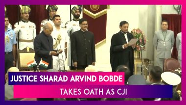 Justice Sharad Arvind Bobde Takes Oath As The 47th Chief Justice Of India