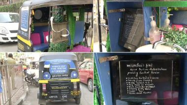 Mumbai’s First ‘Home System’ Autorickshaw Has Wash Basin, Mobile Phone Charging Point and Purified Drinking Water for Passengers; See Pics