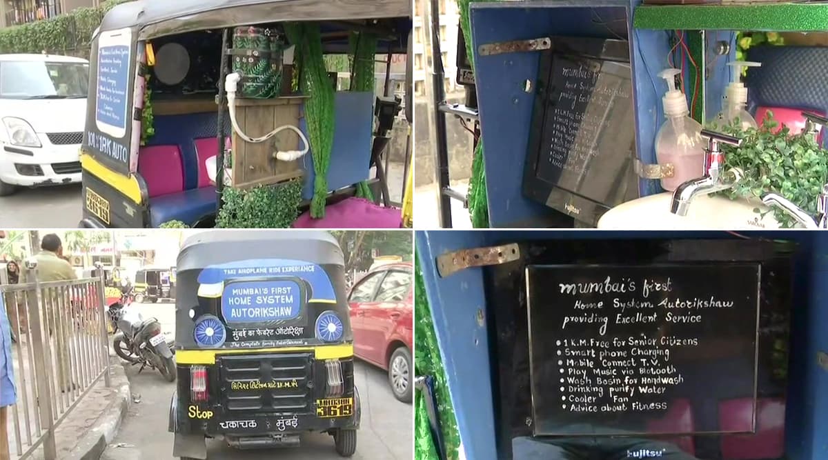 Mumbai’s First ‘Home System’ Autorickshaw Has Wash Basin, Mobile Phone Charging Point and Purified Drinking Water for Passengers; See Pics Mumbai’s First ‘Home System’ Autorickshaw Has Wash Basin, Mobile Phone Charging Point and Purified Drinking Water for Passengers; See Pics