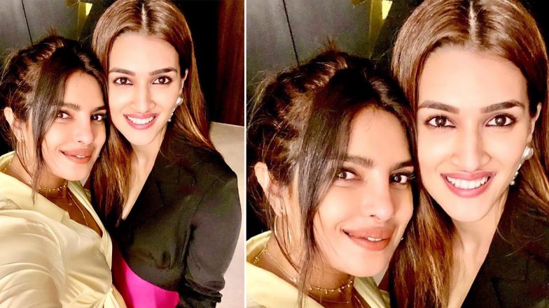Kriti Sanon's Recent Selfie with Priyanka Chopra will Make all 'Parvati Bai' and 'Kashi Bai' fans Happy (View Pic)