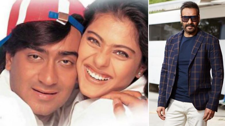 Ajay Devgn Shares an Adorable Post Dedicating 'Neend Churayi Meri' Song to Wifey Kajol as Their Film Ishq Completes 22 Years 